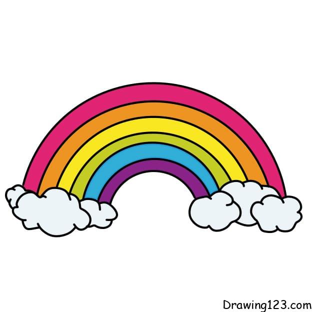 draw-rainbow-step-4-2 piirustus