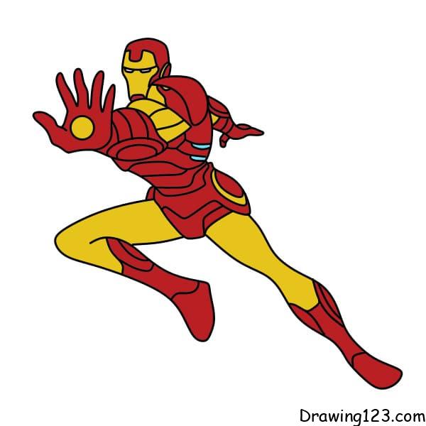 drawing-Iron-Man-step-12-4 piirustus