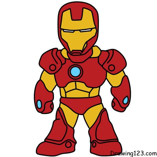 drawing-Iron-Man-step-15-3 piirustus