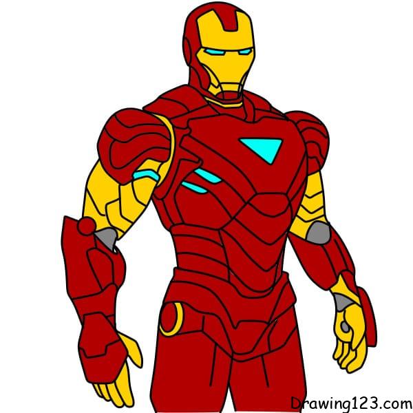 Iron Man piirustus