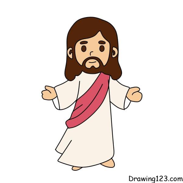 drawing-jesus-step-9-2 piirustus