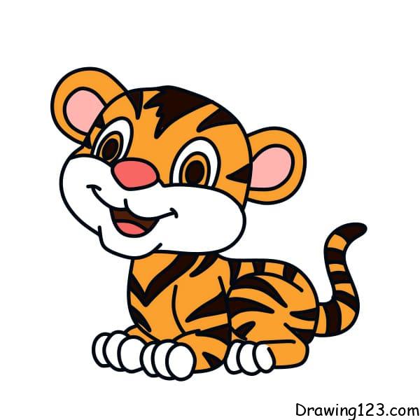 drawing-tiger-step-11 piirustus