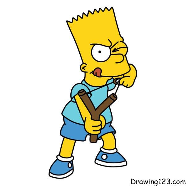 Drawing-Bart-Simpson-Step-12 piirustus