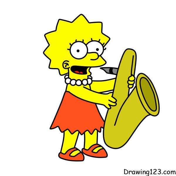 Lisa Simpson piirustus