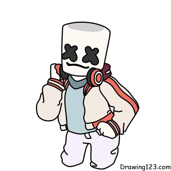 Drawing-Marshmello-step-10-1 piirustus