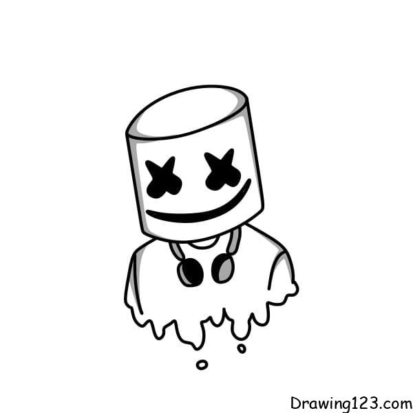 Drawing-Marshmello-step-7-1 piirustus