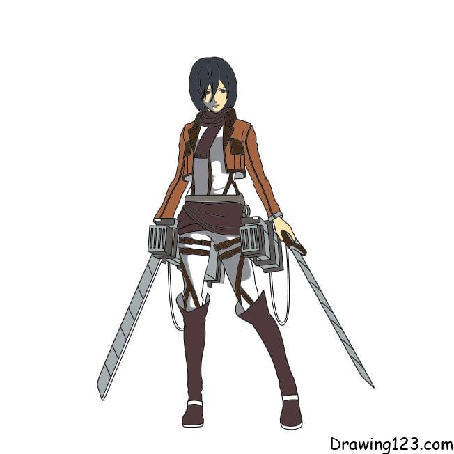 Mikasa Ackerman piirustus