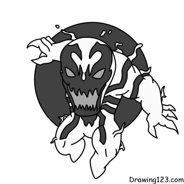 Drawing-Venom-step-10 piirustus