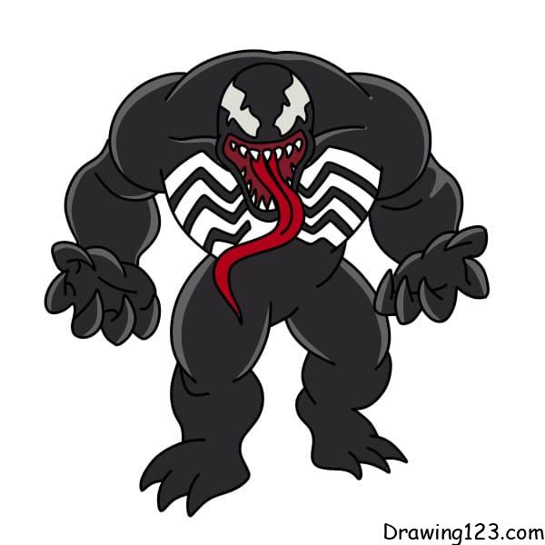 Drawing-Venom-step-12-2 piirustus