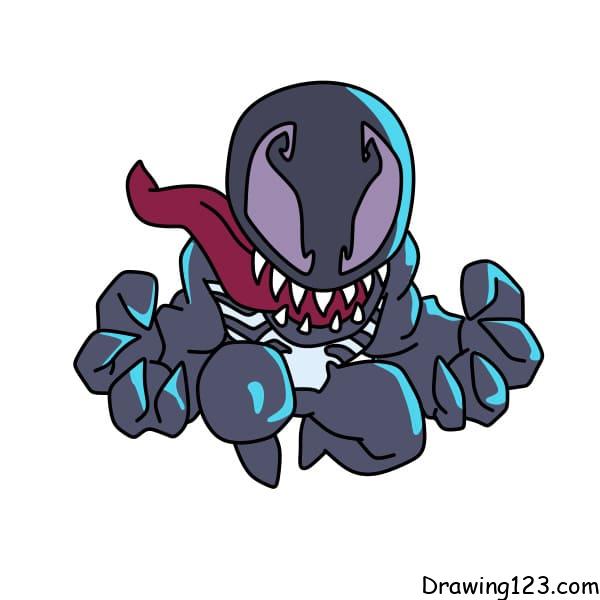 Drawing-Venom-step-9 piirustus