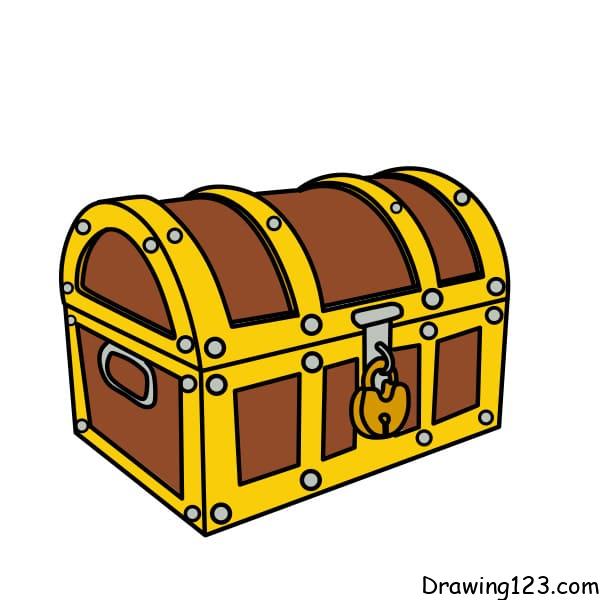 Drawing-a-chest-step-11 piirustus