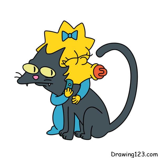 drawing-Maggie-Simpson-step-13-1 piirustus