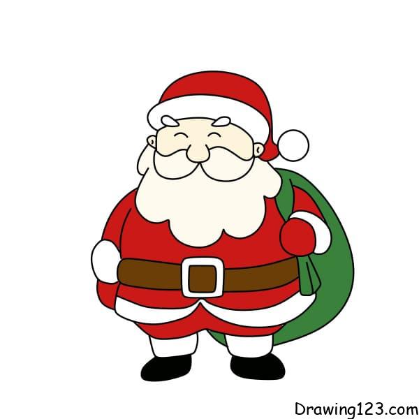 drawing-Santa-Claus-step-13-2 piirustus