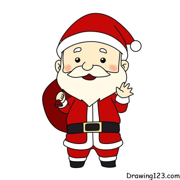 drawing-Santa-Claus-step-13-4 piirustus