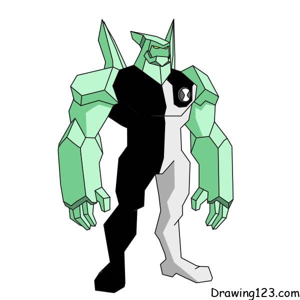 Ben 10 DIAMOND HEAD piirustus