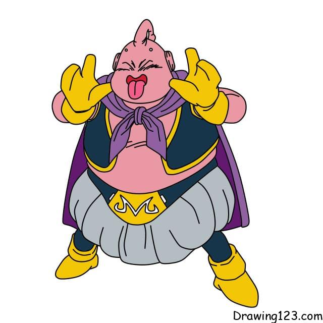 Majin Buu piirustus