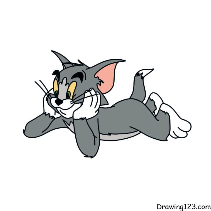 Drawing-a-cat-Tom-step-11-1 piirustus