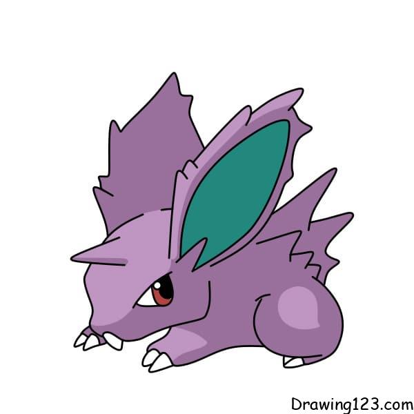 Nidoran Pokemon piirustus