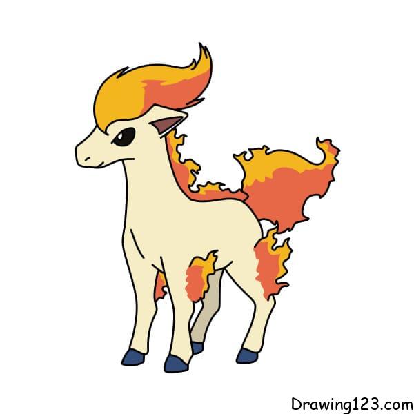 Pokemon Ponyta piirustus