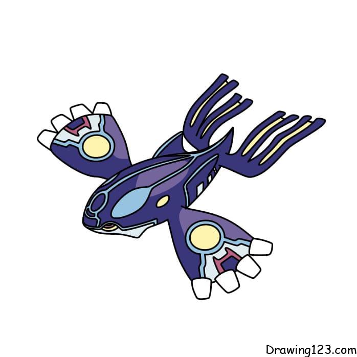 Pokemon Kyogre piirustus