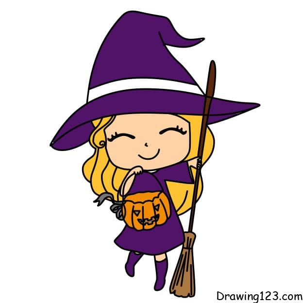 drawing-a-witch-step-10 piirustus