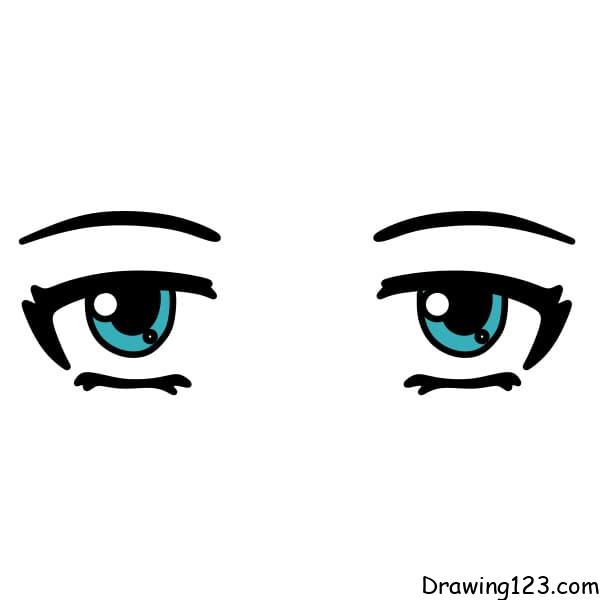 drawing-cold-eyes-step-5 piirustus