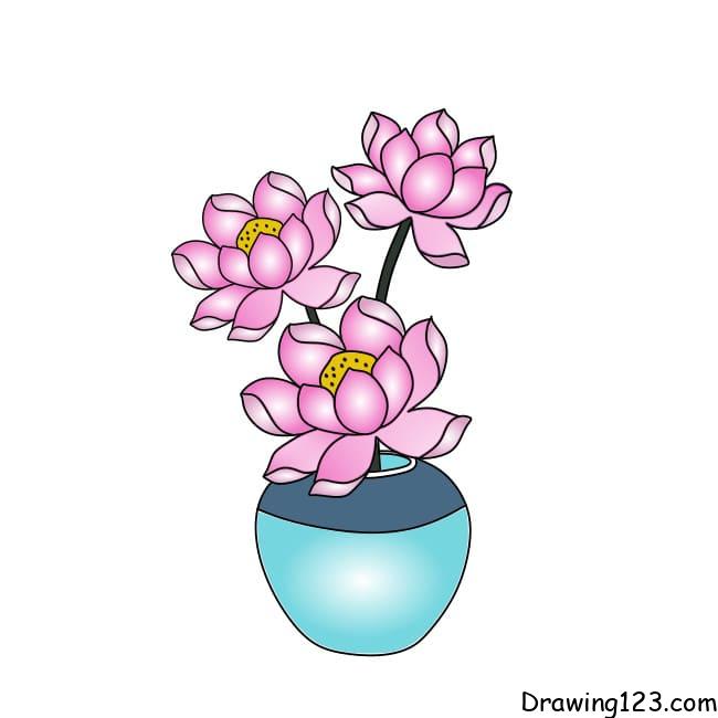 drawing-lotus-flower-step-10-2 piirustus