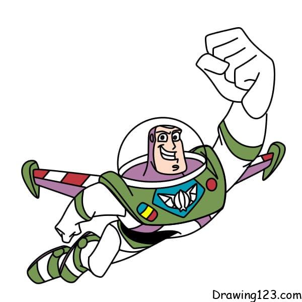 Buzz Lightyear piirustus