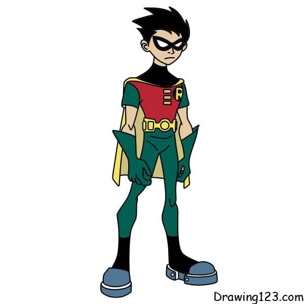 Robin (Teen Titans) piirustus