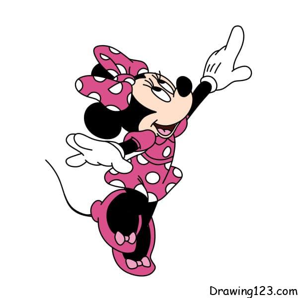 drawing-Minnie-mouse-step-12-1 piirustus