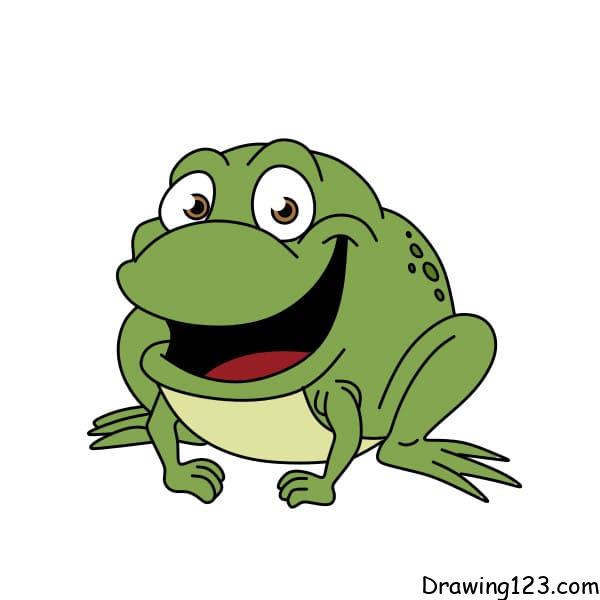 drawing-frog-step-8 piirustus