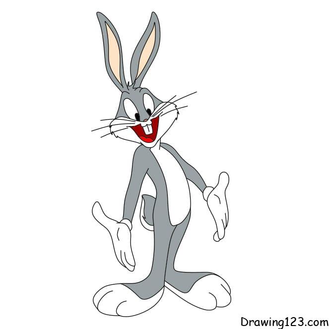 how-to-draw-bugs-bunny-step-10-2 piirustus