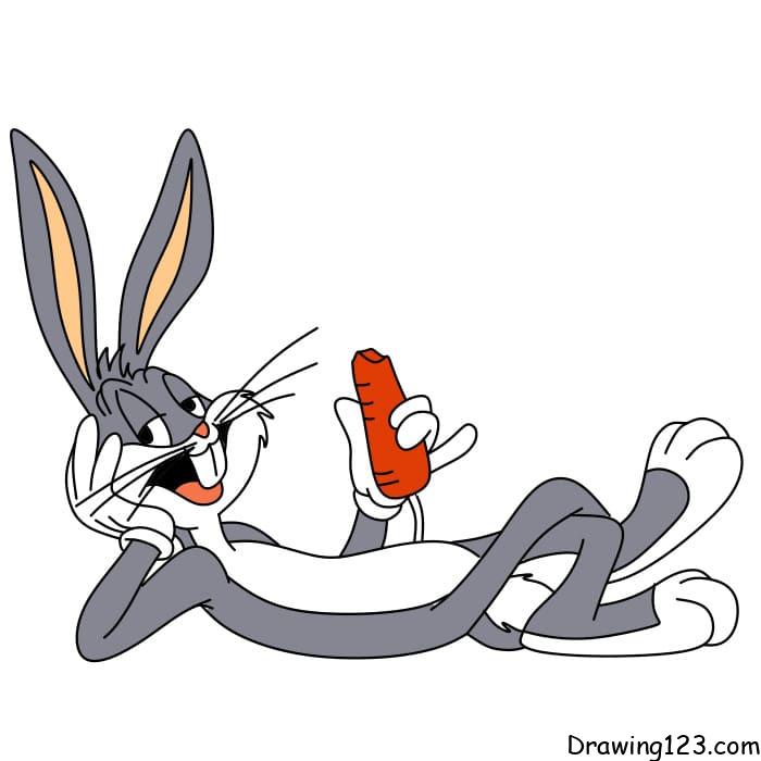 how-to-draw-bugs-bunny-step-11-3 piirustus