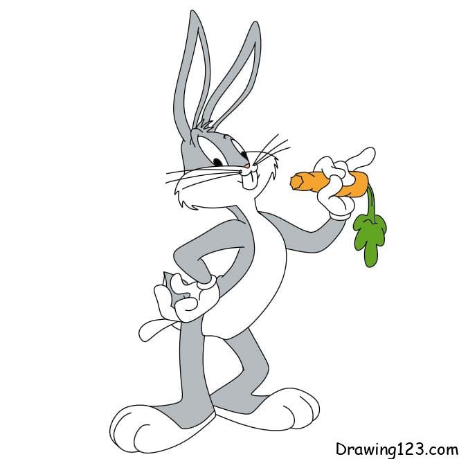 how-to-draw-bugs-bunny-step-12-2 piirustus