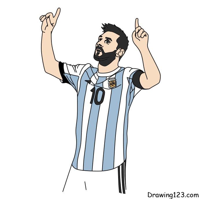 How-to-draw-Lionel-Messi-step-10-2 piirustus