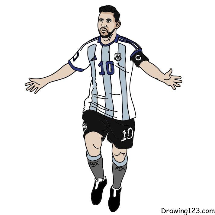 How-to-draw-Lionel-Messi-step-11-1 piirustus