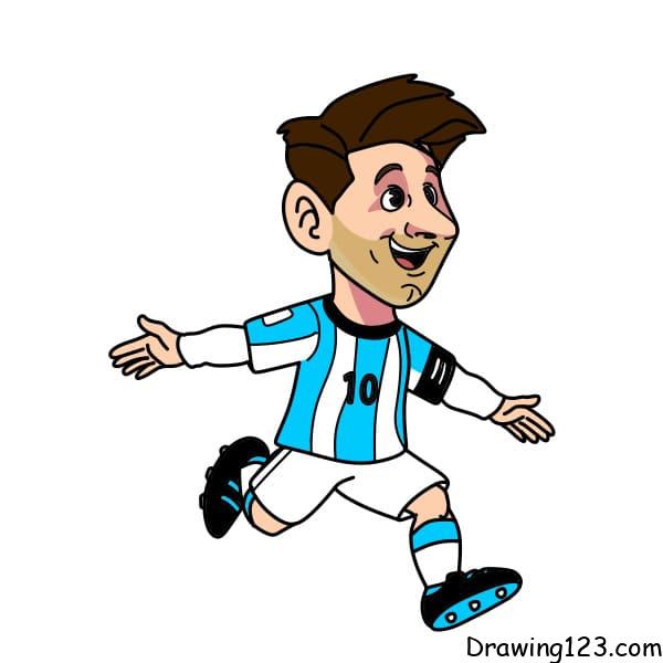 How-to-draw-Lionel-Messi-step-12 piirustus