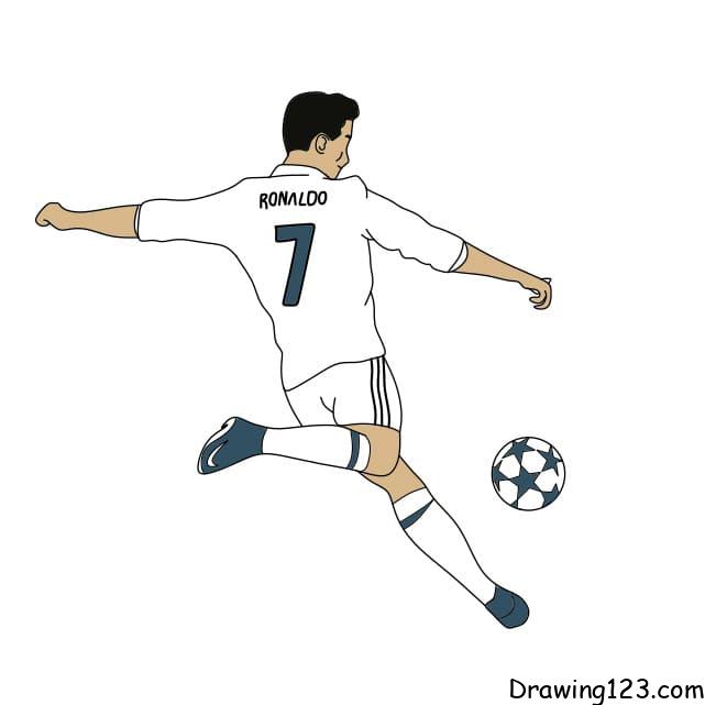 How-to-draw-Ronaldo-step11-3 piirustus