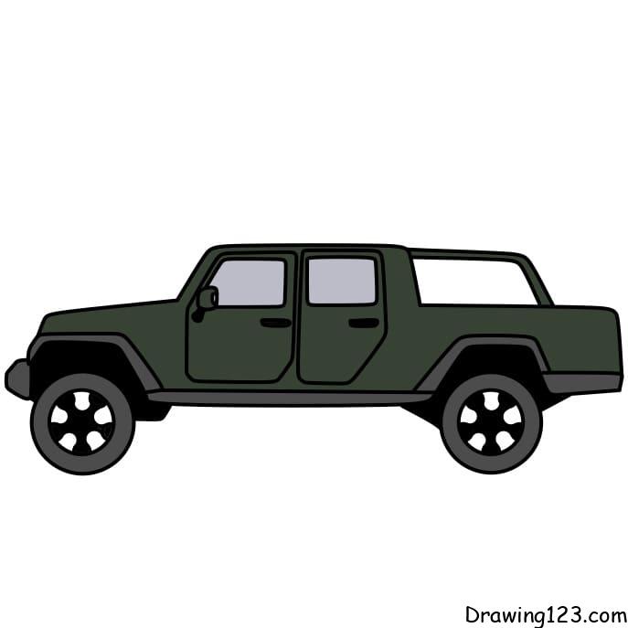 How-to-draw-a-Jeep-step-11-3 piirustus