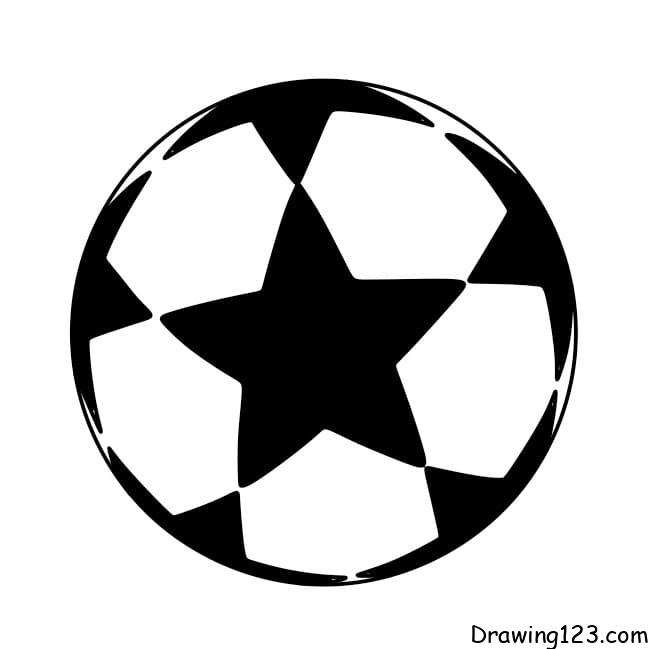 How-to-draw-a-Soccer-Ball-step-4-4 piirustus