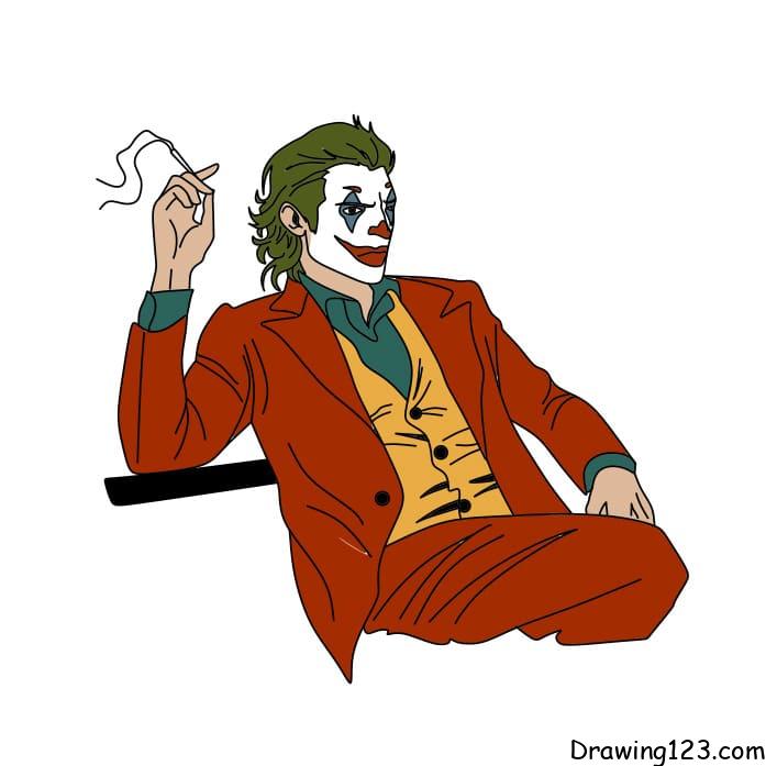 How-to-draw-the-clown-Joker-step-10-2 piirustus