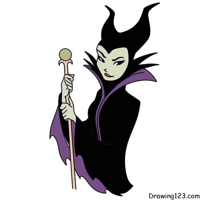 How-to-draw-Malefica-Step-10-1 piirustus