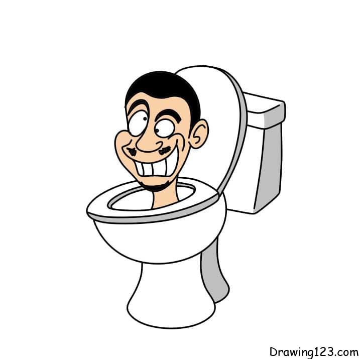 How-to-draw-Skibidi-Toilet-Step-10 piirustus