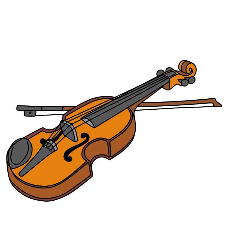 How-to-draw-a-violin-Step-12-5 piirustus