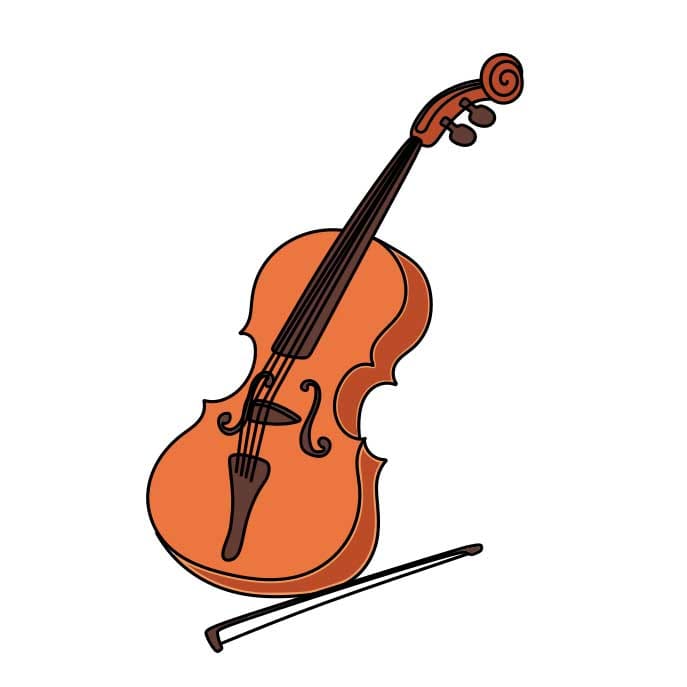 How-to-draw-a-violin-Step-8-4 piirustus