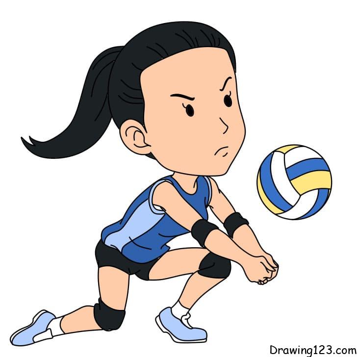 How-to-draw-volleyball-Step-12-1 piirustus