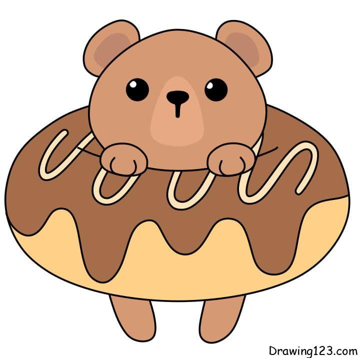 how-to-draw-a-bear-cute-step-8-2 piirustus