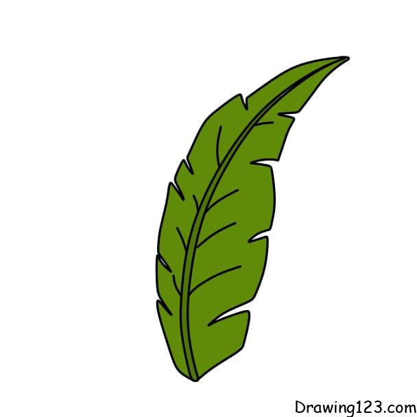 how-to-draw-a-leaf-step-4-2 piirustus