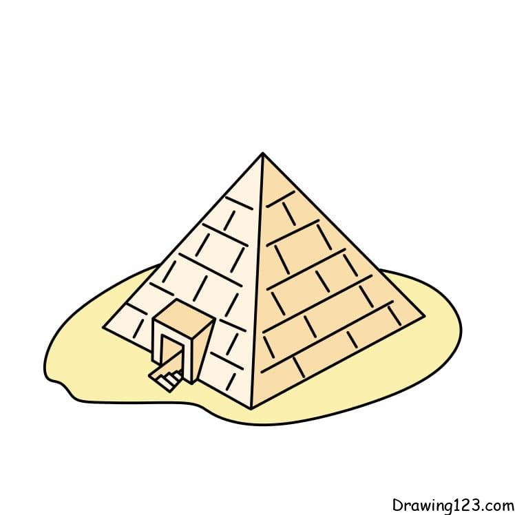 how-to-draw-pyramid-step7-2 piirustus