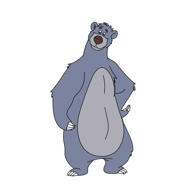 How-to-Draw-Baloo-Bear-Step-8-2 piirustus